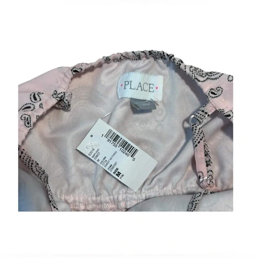 Children's Place | Girls Pink Bandana Style Dress | Size Medium 7/8 | NWT NEW